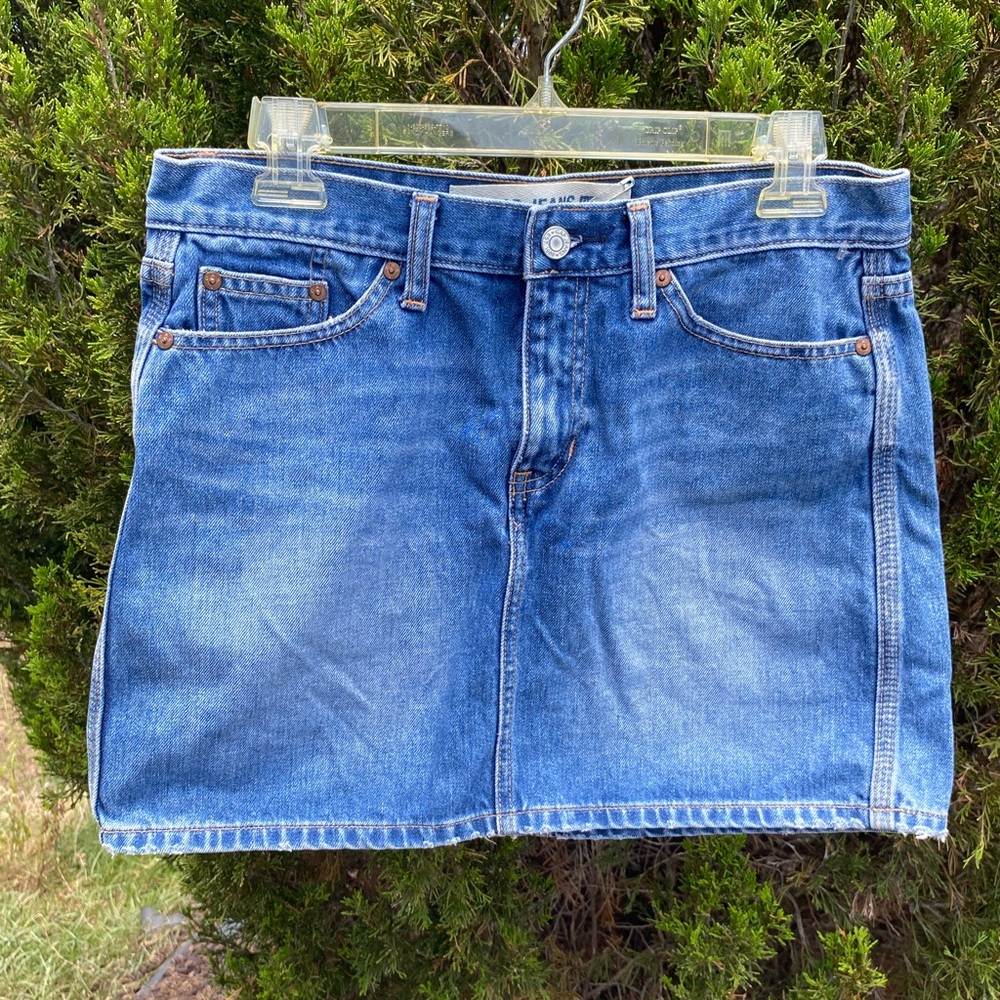 GAP Blue Denim Mini Skirt Casual